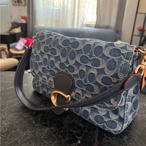Coach denim tabby shoulder